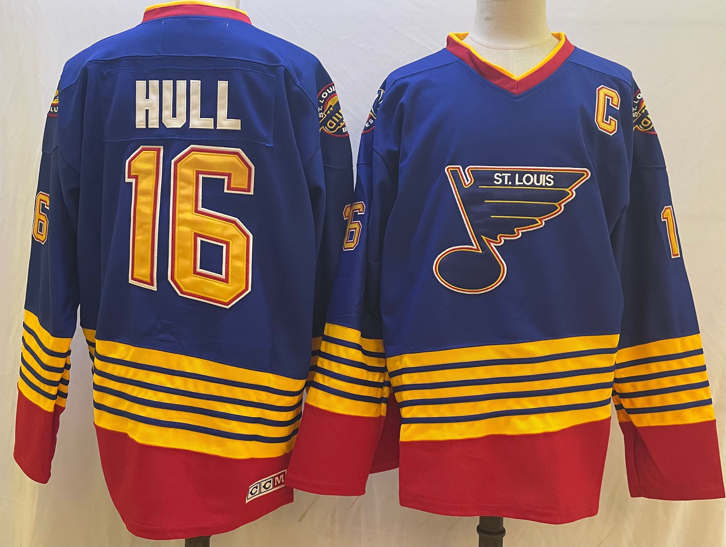 Men's St. Louis Blues Brett Hull #16 Blue Breakaway Jersey